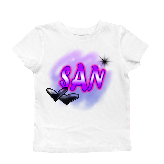 San Airbrush Plus Size Baby Tee