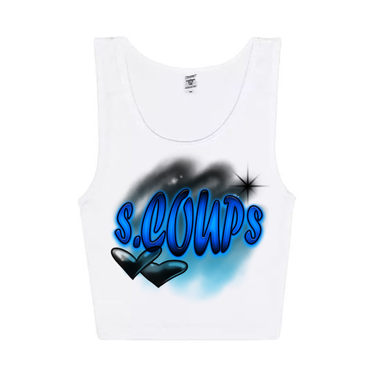 S.Coups Airbrush Cropped Tank