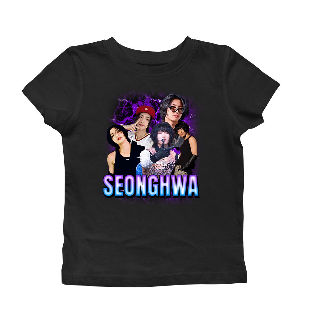 90's Bootleg Seonghwa Plus Size Baby Tee