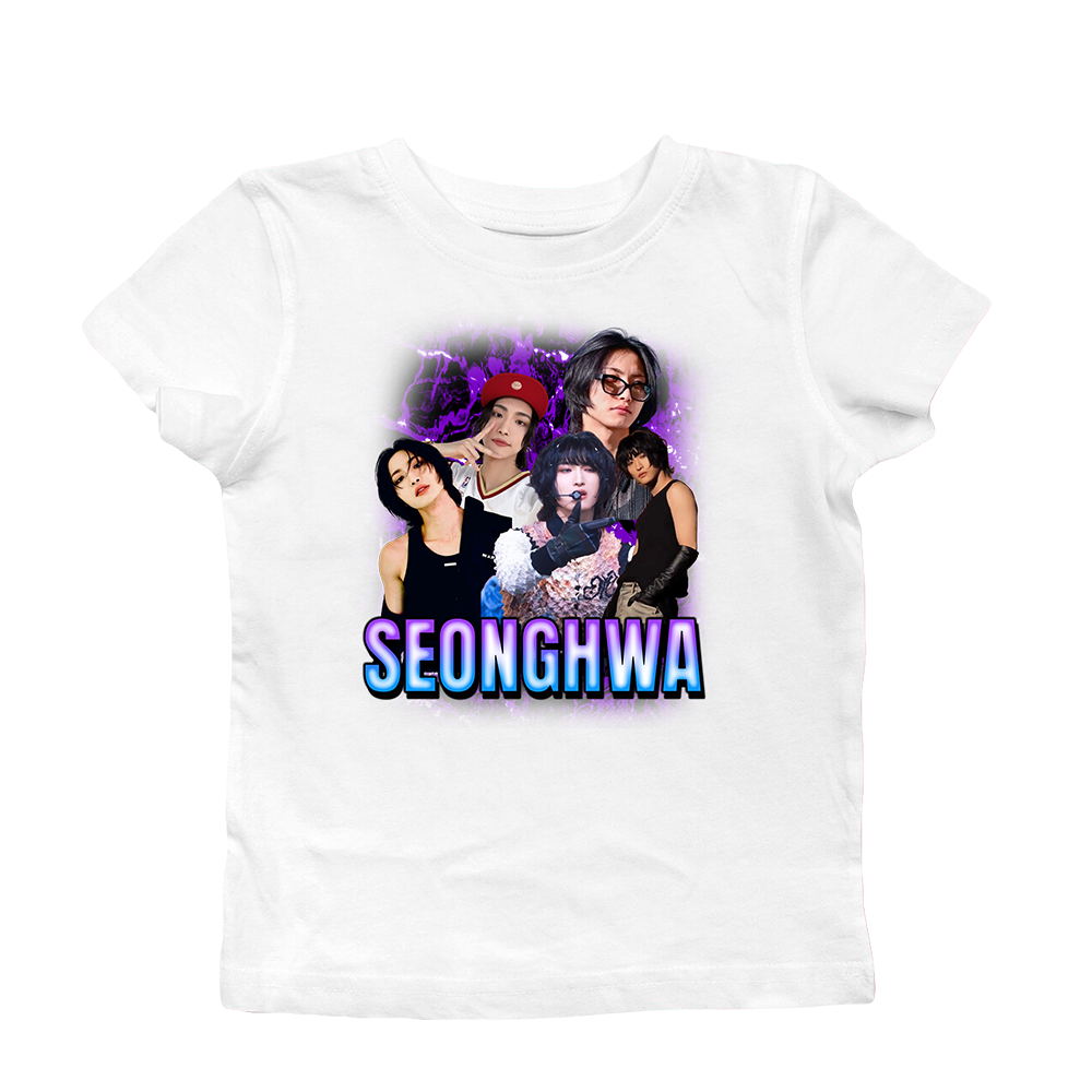 90's Bootleg Seonghwa Plus Size Baby Tee