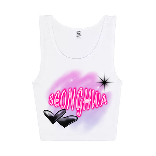 Seonghwa Airbrush Cropped Tank