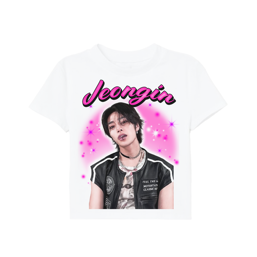 stray kids airbrush portrait tee