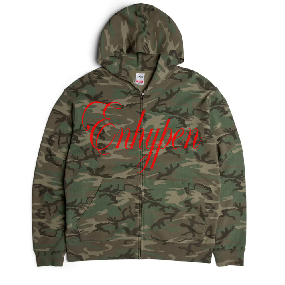 enhypen camo zip up