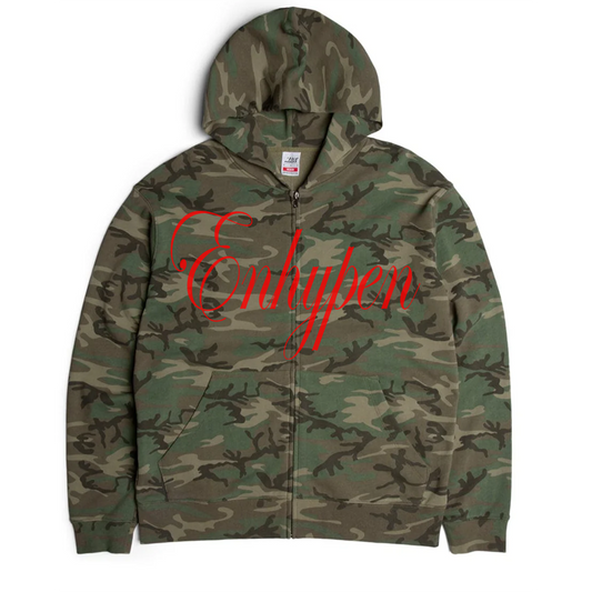 enhypen camo zip up