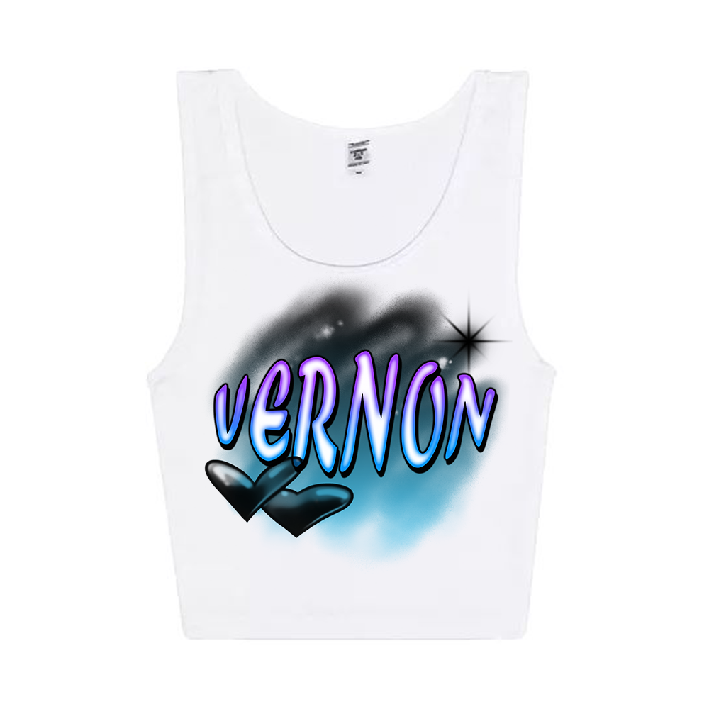 Vernon Airbrush Cropped Tank