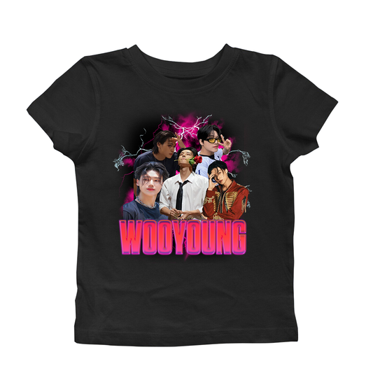 90's Bootleg Wooyoung Plus Size Baby Tee