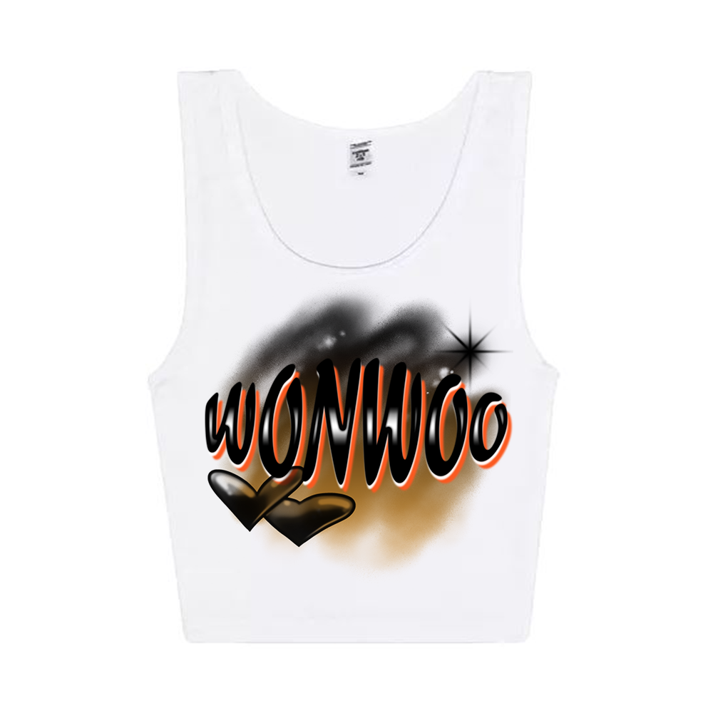 Wonwoo Airbrush Cropped Tank