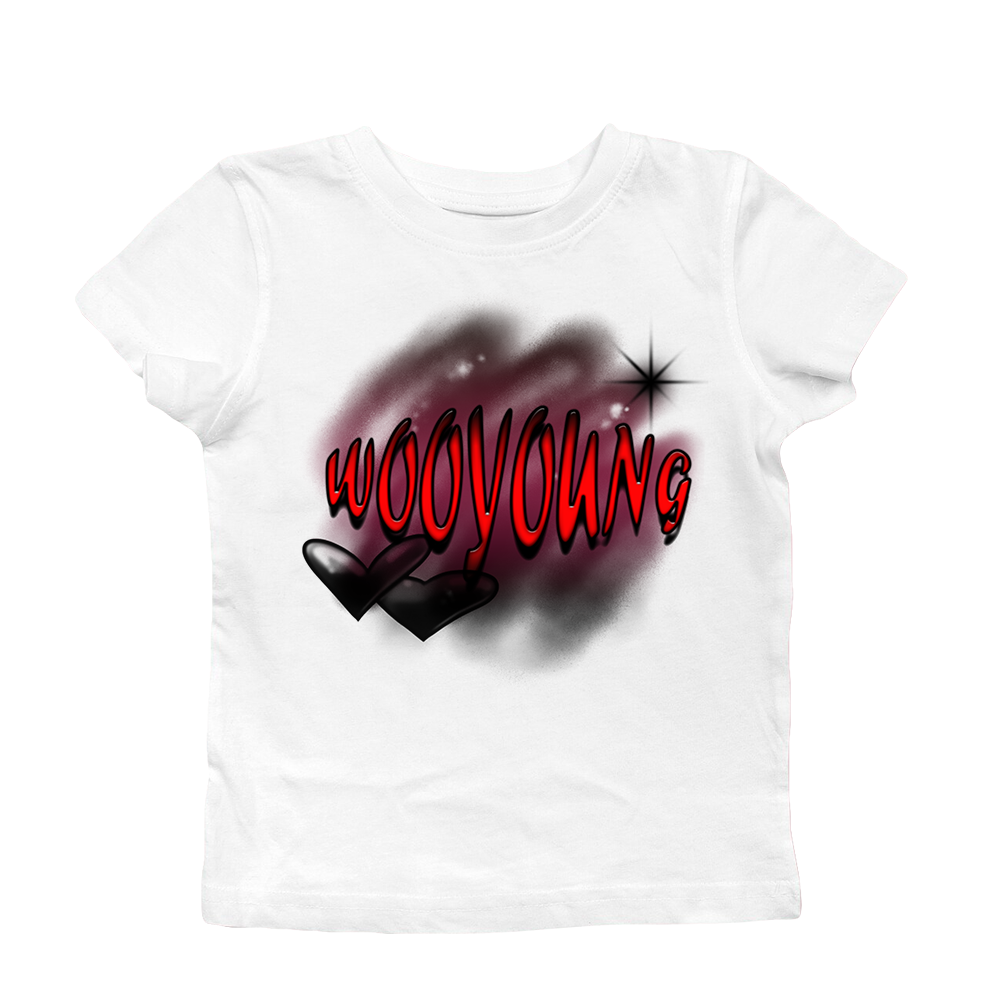 Wooyoung Airbrush Plus Size Baby Tee