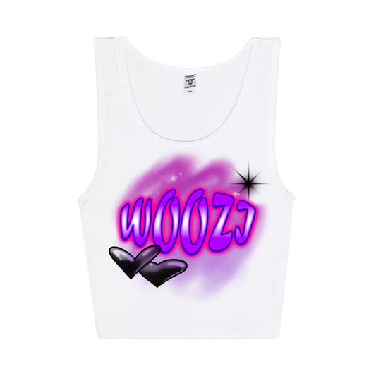 Woozi Airbrush Cropped Tank