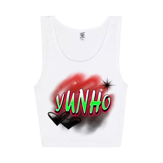 Yunho Airbrush Cropped Tank